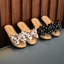 Nonslip Cross Slippers with Bowknot for Kids Girls