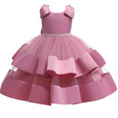 Bow Design Elegant Princess Tutu Dress For Girls childrensterritory