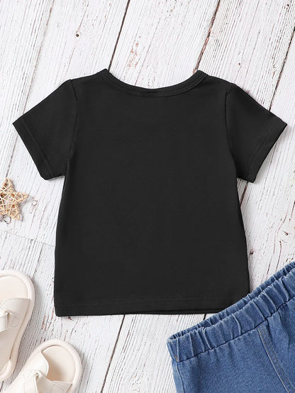 Various Cartoon Print Kids Girls Boys Cotton T-Shirts