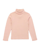 Retro Style Girls' Sweet Mid-Neck Tops for Autumn childrensterritory