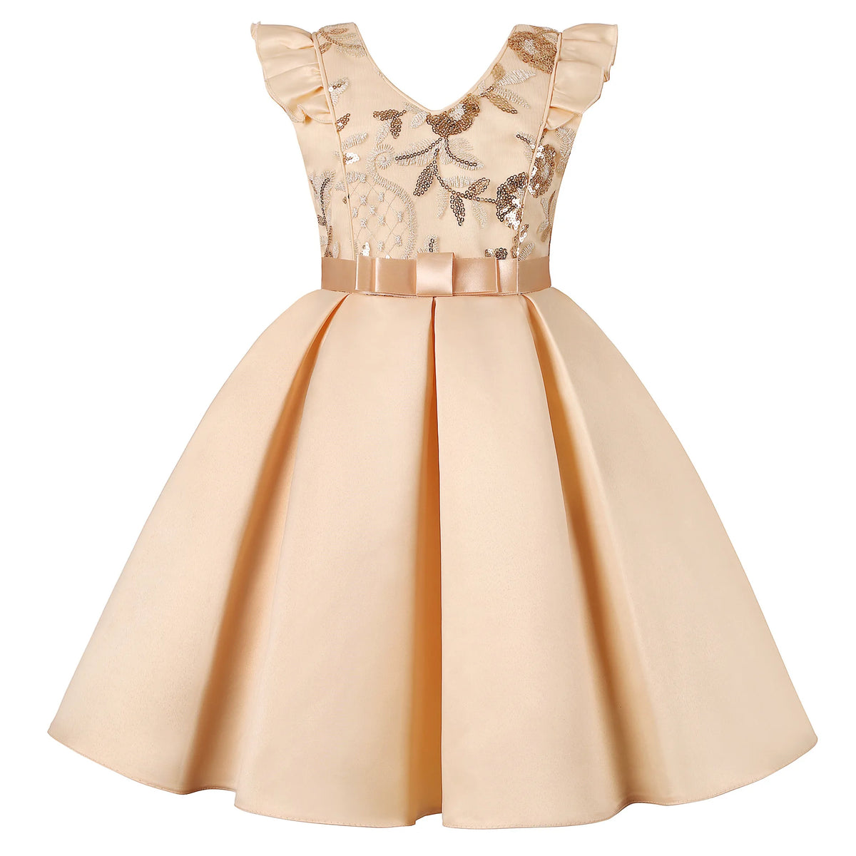 Beading Flower Design Wedding Party Tutu Dresses for Girls childrensterritory
