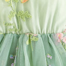 Floral Embroidery Baby Girls' Tulle Princess Dresses childrensterritory