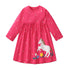 Cartoon Animals Embroidery Kids Girls Princess Frocks childrensterritory