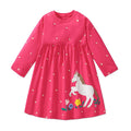 Cartoon Animals Embroidery Kids Girls Princess Frocks childrensterritory