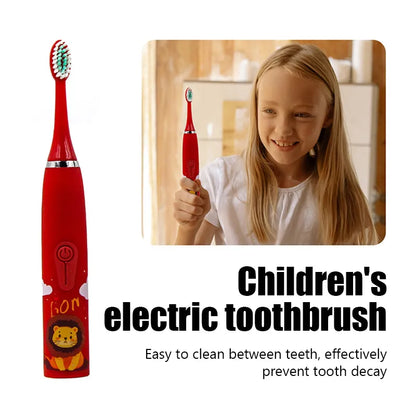 Electric Tooth Brush for Kids with 6 Soft Nozzles childrensterritory