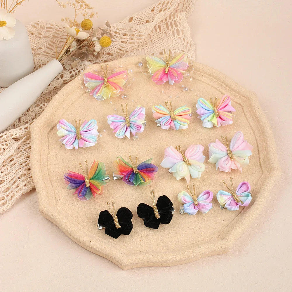 Gradient Butterfly Hair Clip Hair Accessories for Girls