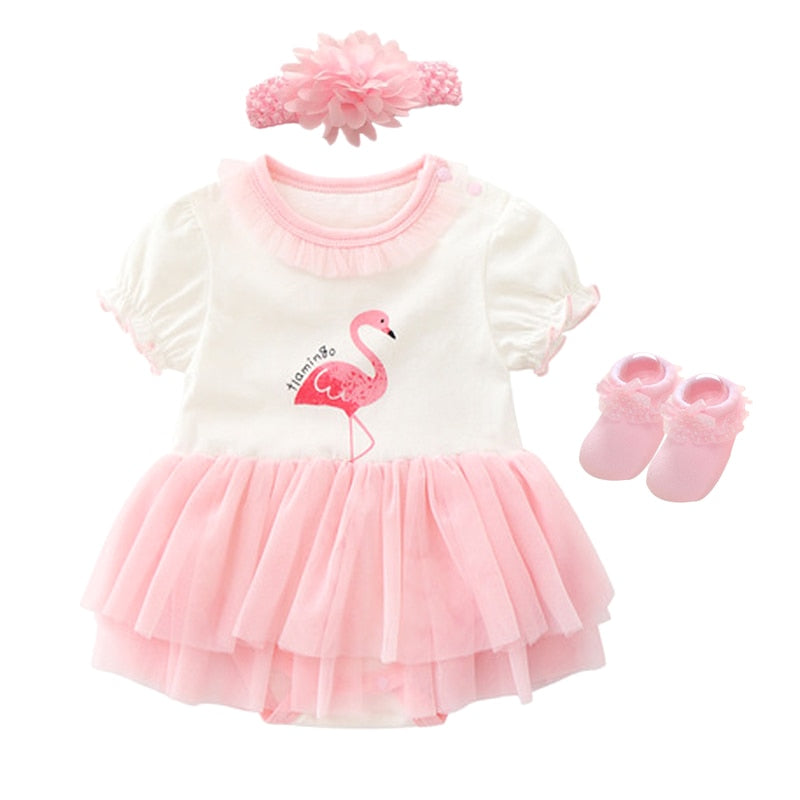 Baby Girl Pink Princess Clothing Sets for Birthday Party childrensterritory