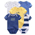 Short Sleeves Cartoon Print Soft Bodysuits For Baby Boys And Girls childrensterritory