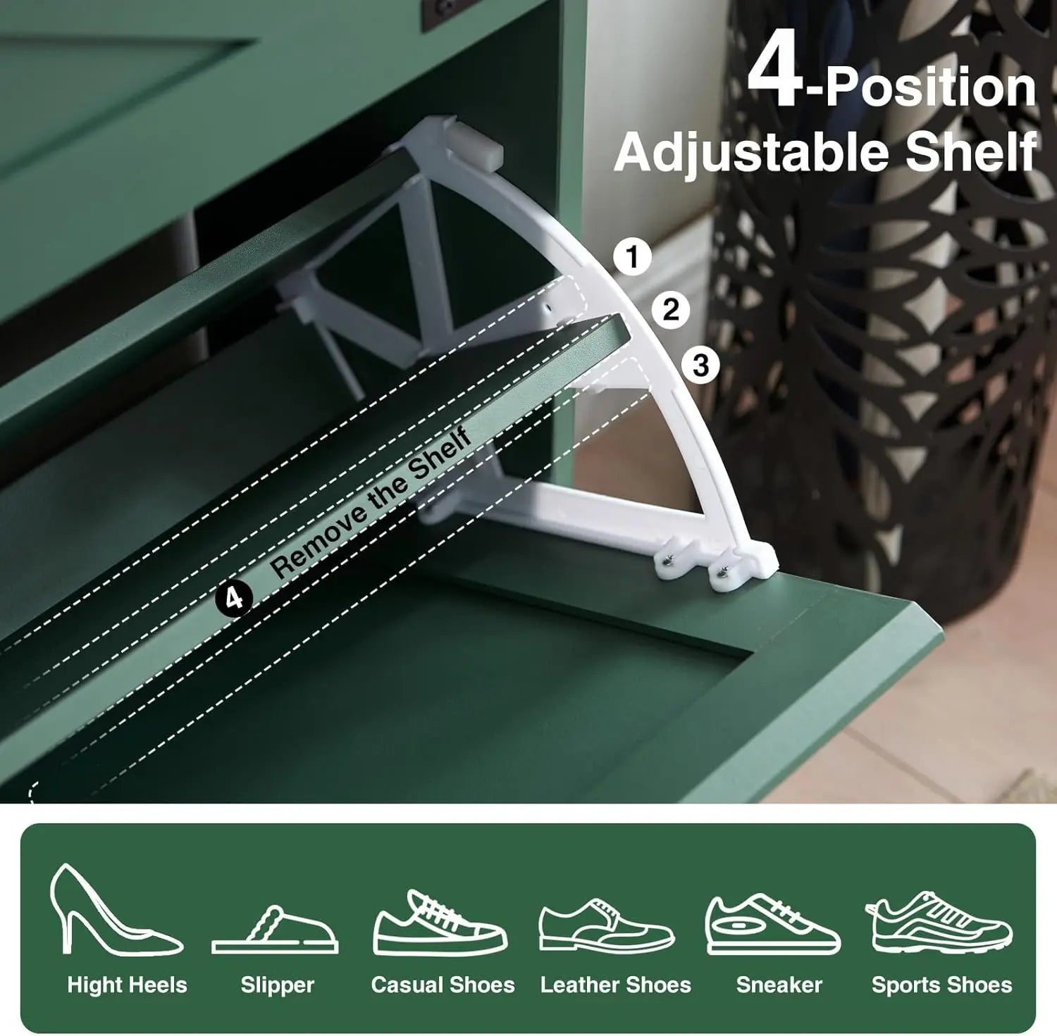 48"x16" Modern Small Computer Desk with Storage Shelves