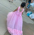 Gorgeous Tulle 3D Flowers Design Little Girls Birthday Party Gowns childrensterritory