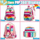 Backpack for Girls Elementary Preschool Kids Lunch Box for School