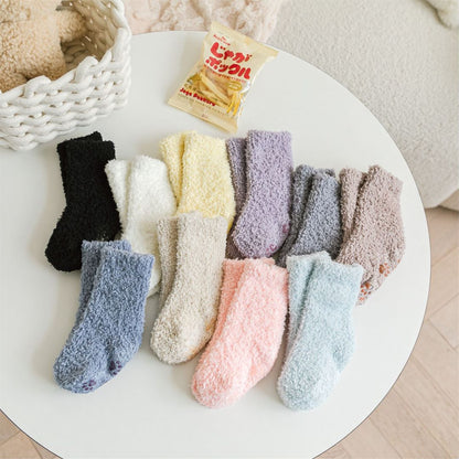 Coral Fleece Thick Newborn/Kids Socks Leg Warmers childrensterritory