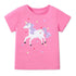 Girls Soft Cartoon Flower design Striped T Shirts childrensterritory