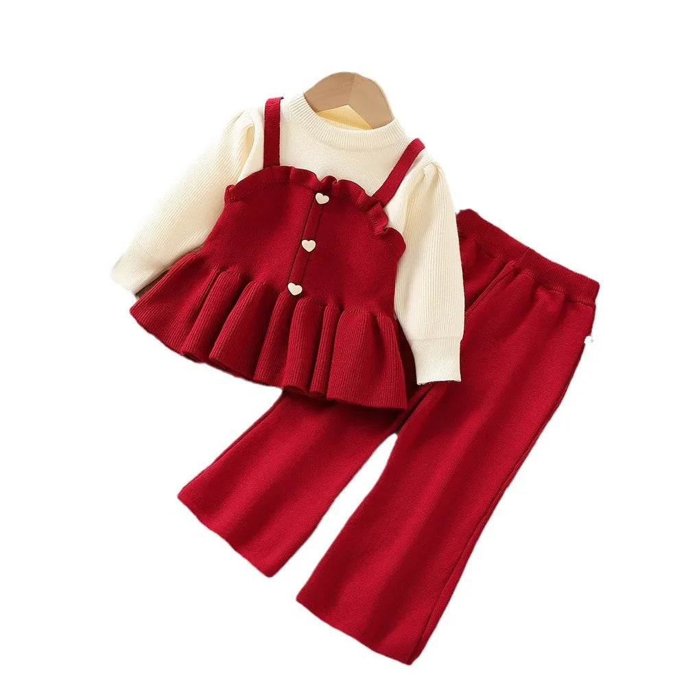 Girls’ Elegant Long-Sleeve Winter Outfits childrensterritory