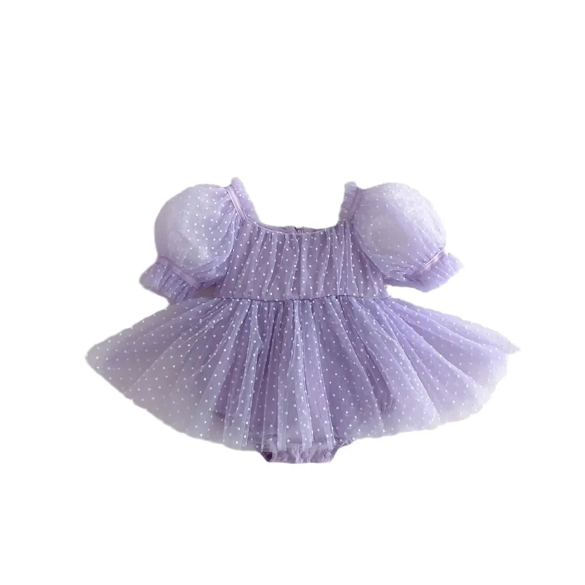 Baby Girl Dots Print Princess Tulle Romper Dresses for Summer