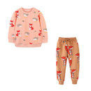 Animals and Flowers Print Kids Girls Clothing Sets childrensterritory