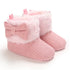 First Walker Girls Pink Warm Cute Fur Velvet Snow Boots childrensterritory
