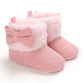 First Walker Girls Pink Warm Cute Fur Velvet Snow Boots childrensterritory