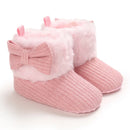 First Walker Girls Pink Warm Cute Fur Velvet Snow Boots childrensterritory