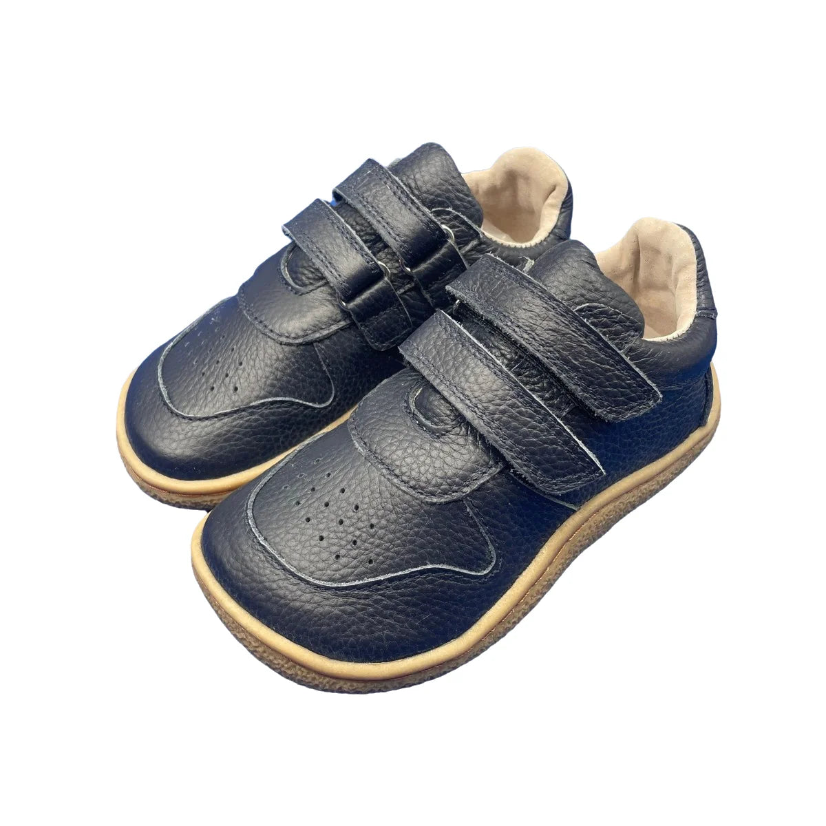 Kids Light Weight Leather Solid Color Shoes