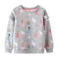 Animals Embroidery Kids Long Sleeve Sweatshirts childrensterritory