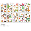 Cute Funny 10Pcs Luminous Halloween Tattoo Stickers childrensterritory