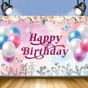 Glitter Diamond Customized Happy Birthday Background Photo Props childrensterritory