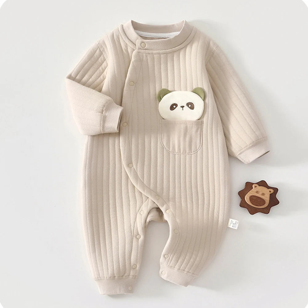 Baby Kids Long-Sleeved Winter Rompers childrensterritory