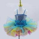 Modern Sequined Flower Tutu Ballet Dresses For Girls childrensterritory