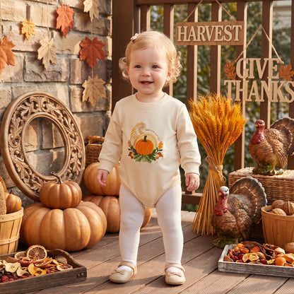 Infant Girl Long Sleeve Halloween Themed Bodysuit