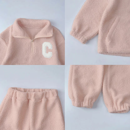 Kids’ Long-Sleeved Warm Casual Clothing Set childrensterritory
