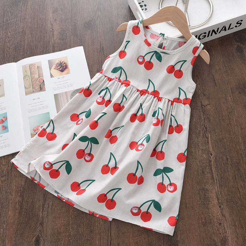 Kids Girls Sleeveless Floral Baptism/Birthday Dresses childrensterritory