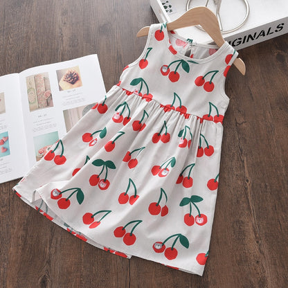 Kids Girls Sleeveless Floral Baptism/Birthday Dresses childrensterritory