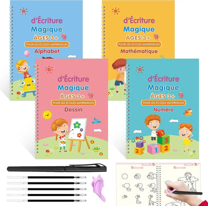 French Letter and Number Practice Copybook for Kids