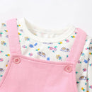 Girls Cartoon Design Shoulder Strap Skirt Dress childrensterritory