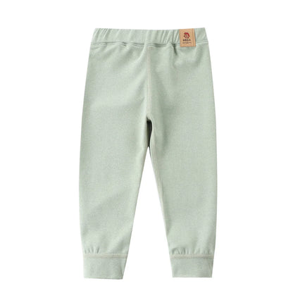Pure Color Velvet Casual Kids Trousers for Spring and Autumn childrensterritory