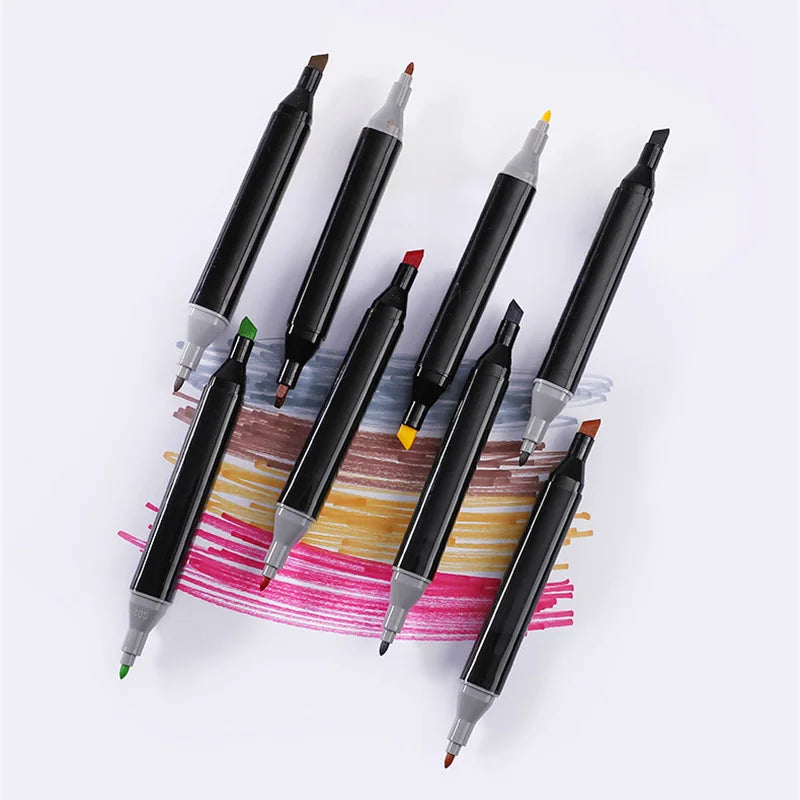 Kids 53 pcs DIY Art Painting Brush Set with Markers