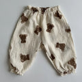 Printed Soft Cotton Girls Casual Pants childrensterritory