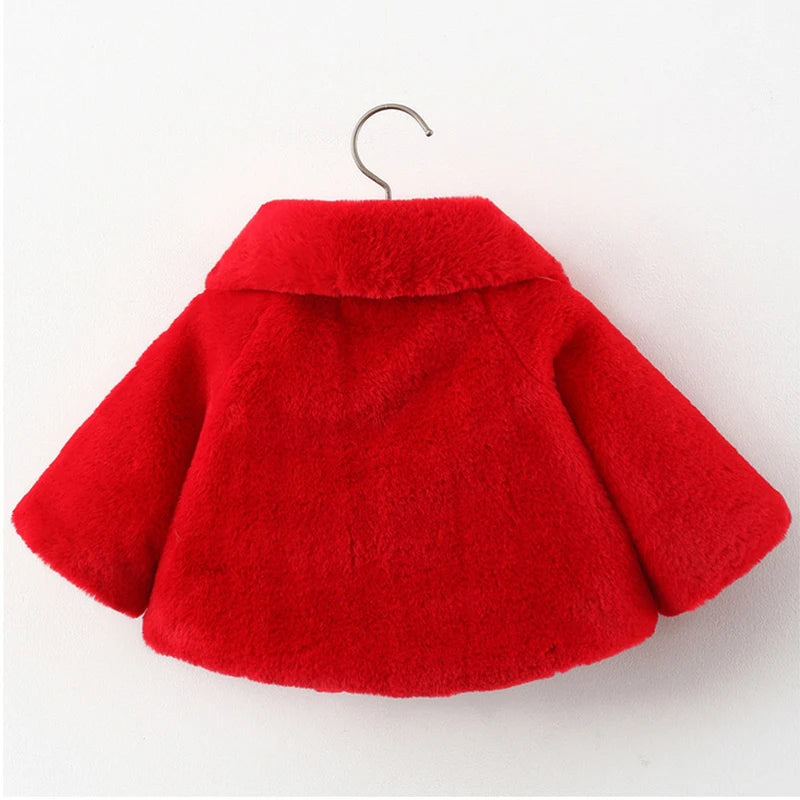 Baby Girls' Long Sleeves Collar Design Warm Jacket