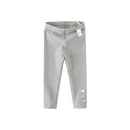 Cute Floral Print Little Girls' Casual Cotton Tight Pants childrensterritory