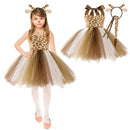 Kids Girls Little Cat Look Tutu Skirt Dresses for School Performance childrensterritory