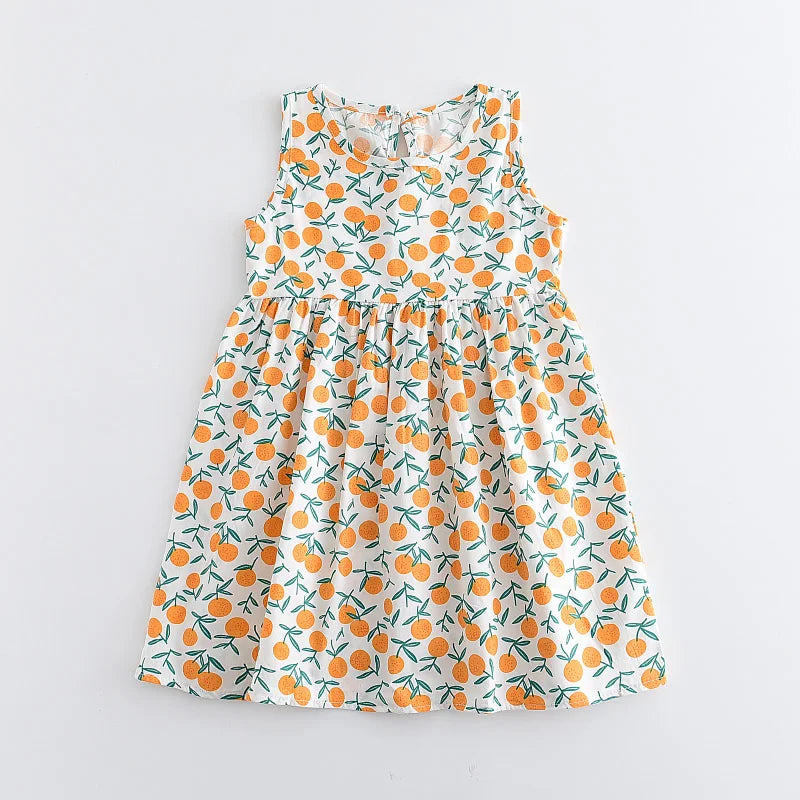Kids Girls Floral Design Summer Princess Dresses childrensterritory