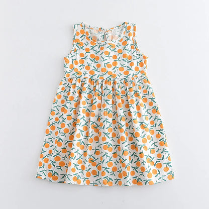 Kids Girls Floral Design Summer Princess Dresses childrensterritory