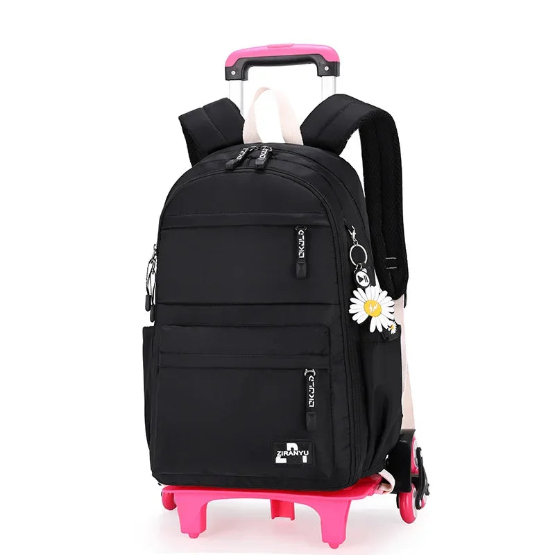 Kids/Teen Girls Multifunctional Wheeled School Backpack Set