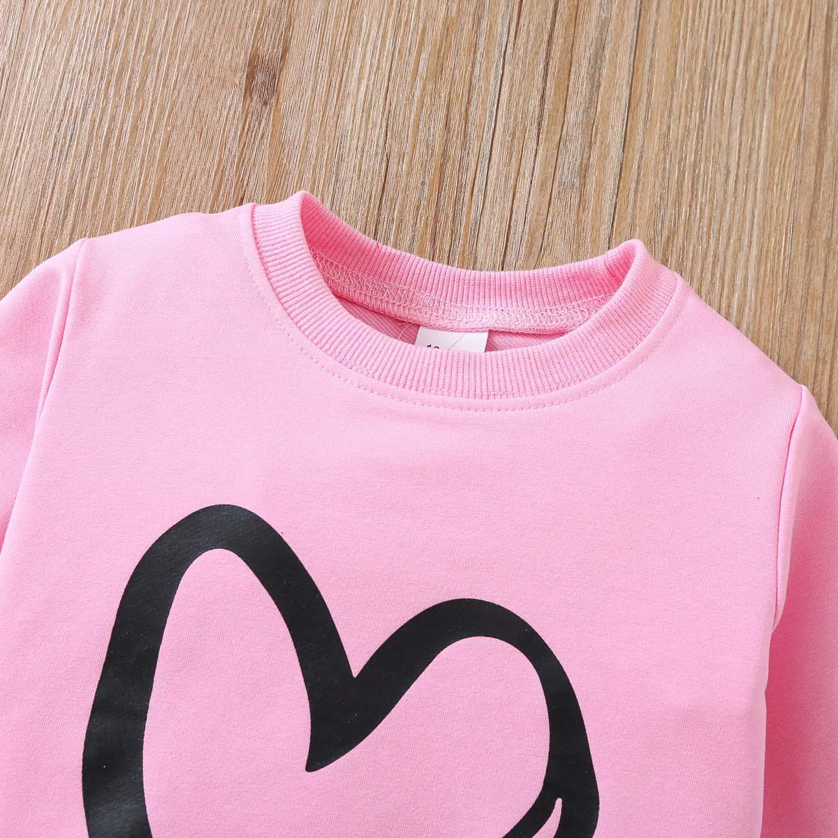 Little Girls Love Printed Top + Trousers Clothing Set childrensterritory