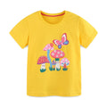 Girls Cartoon Print Casual Summer T-Shirts