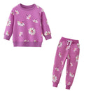 Animals and Flowers Print Kids Girls Clothing Sets childrensterritory