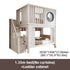 Solid Wooden Multifunctional Kids Bunk Beds with Ladder childrensterritory