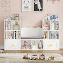 Multipurpose Kids Book and Toys Organizer with Reading Nook childrensterritory