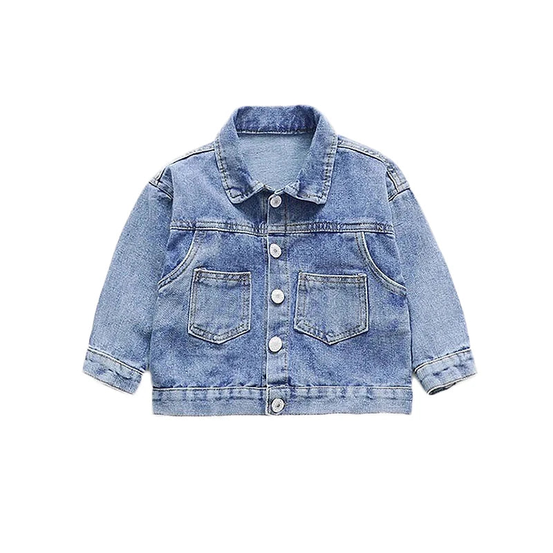 Sweet Little Girls Princess Denim Jacket for Spring Autumn childrensterritory